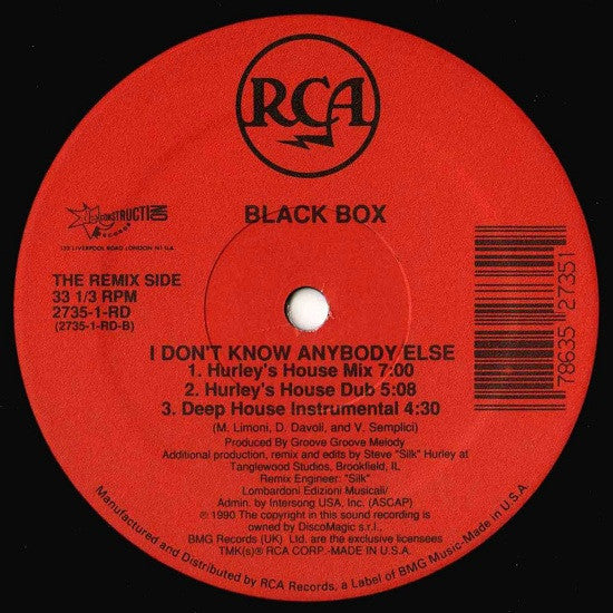 Black Box – I Don't Know Anybody Else