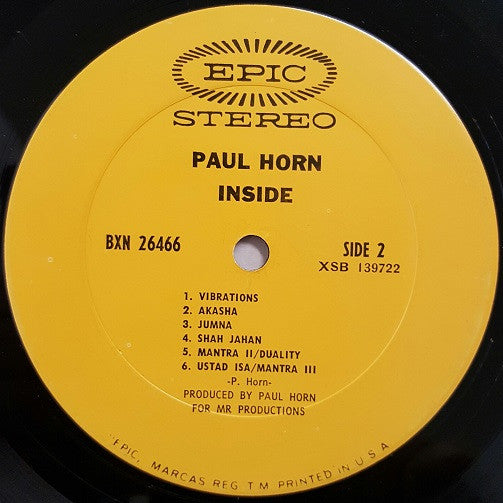 Paul Horn - Inside