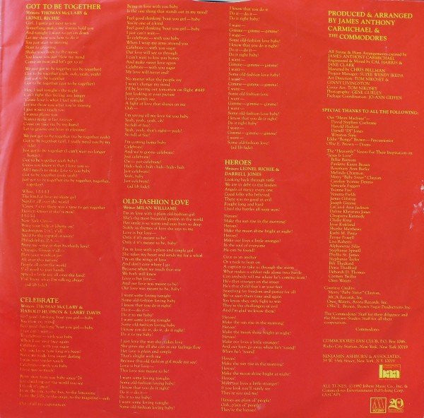 Commodores – Heroes