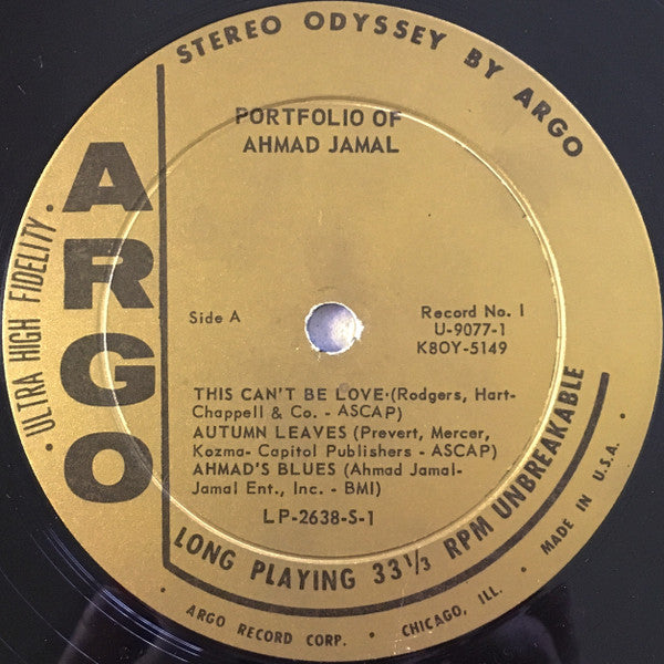 Ahmad Jamal – Portfolio Of Ahmad Jamal