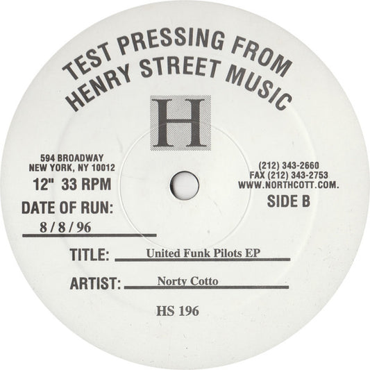 Norty Cotto – United Funk Pilots EP