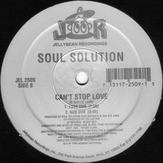 Soul Solution – Can't Stop Love