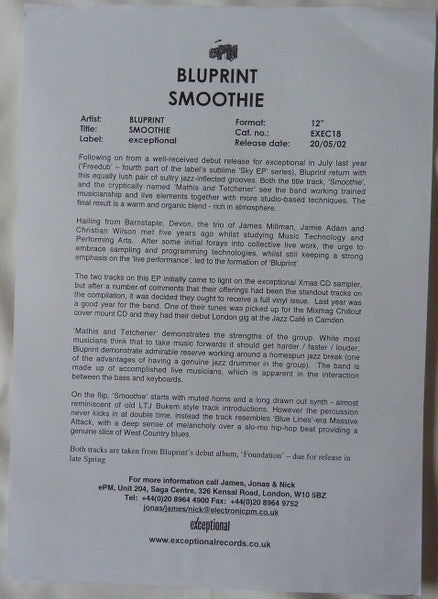 Bluprint – Mathis And Tetchener / Smoothie