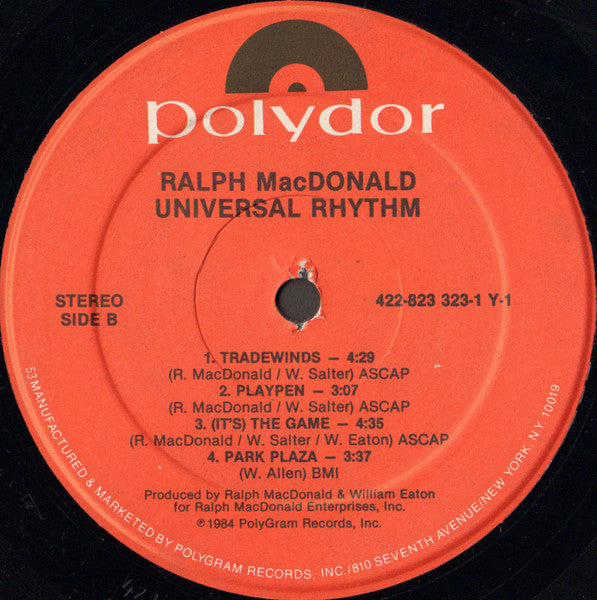 Ralph MacDonald – Universal Rhythm