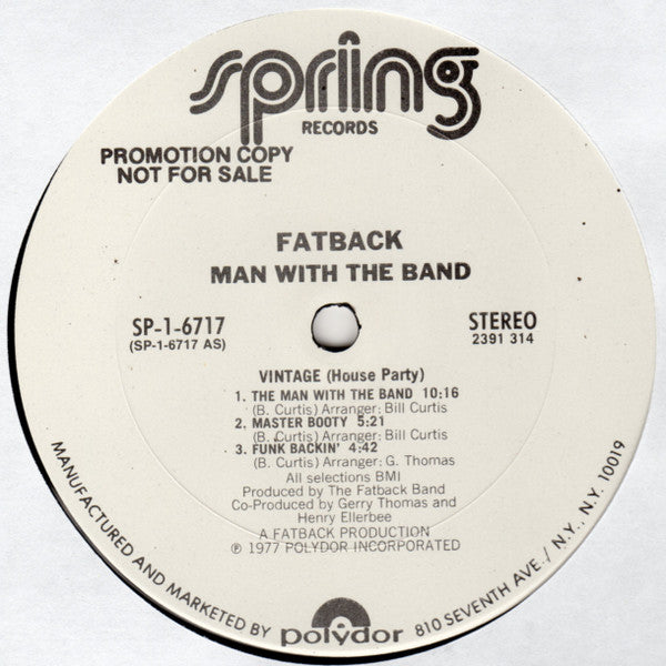 Fatback - Man With The Band