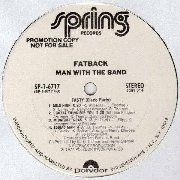 Fatback - Man With The Band