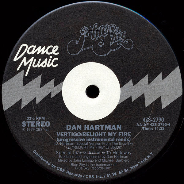 Dan Hartman – Vertigo / Relight My Fire