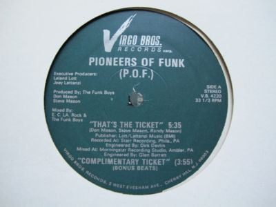 Pioneers Of Funk (P.O.F.) - That's The Ticket