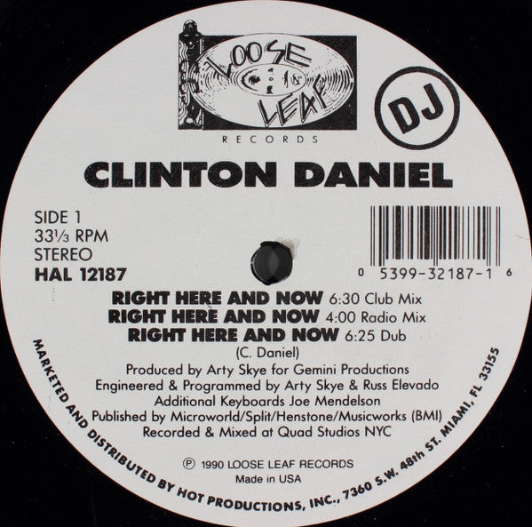 Clinton Daniel - Right Here And Now