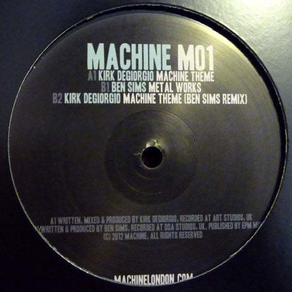 Kirk Degiorgio, Ben Sims – Machine Theme