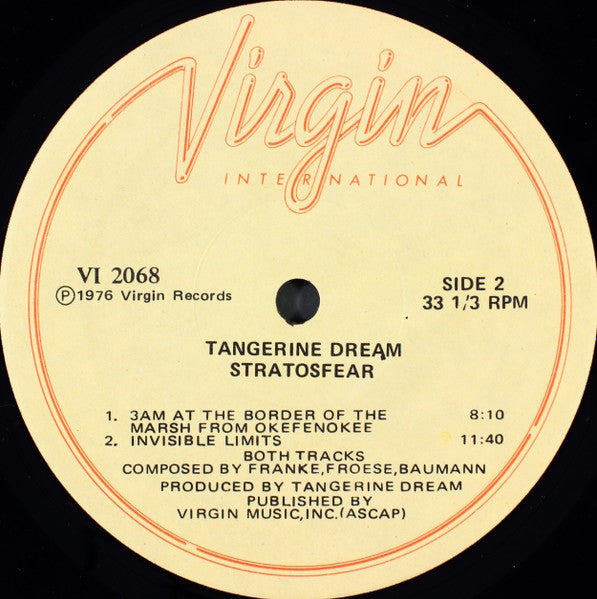 Tangerine Dream – Stratosfear