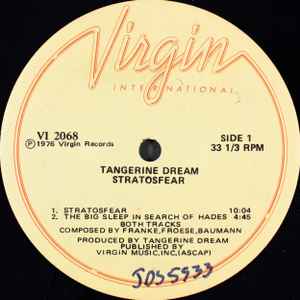 Tangerine Dream – Stratosfear