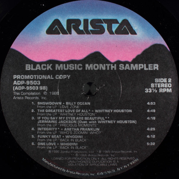 Various – Black Music Month Sampler