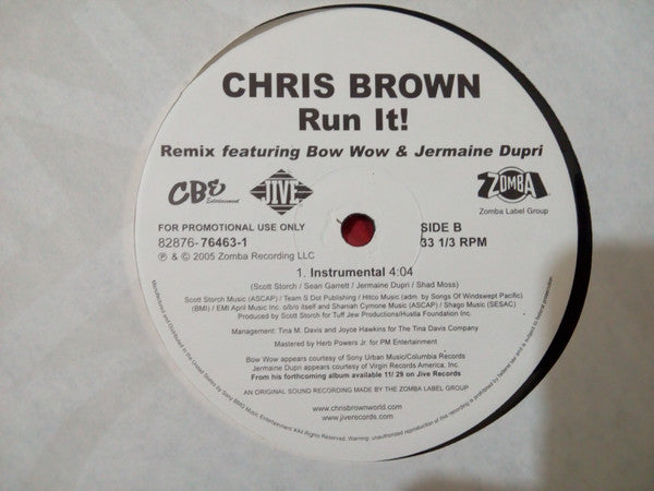 Chris Brown (4) Feat. Bow Wow & Jermaine Dupri – Run It! (Remix)
