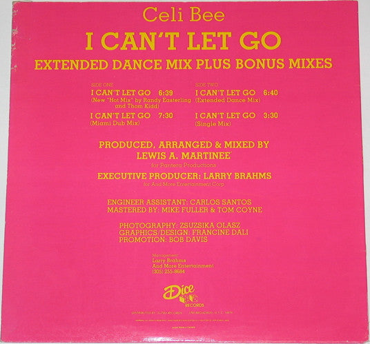 Celi Bee – I Can't Let Go