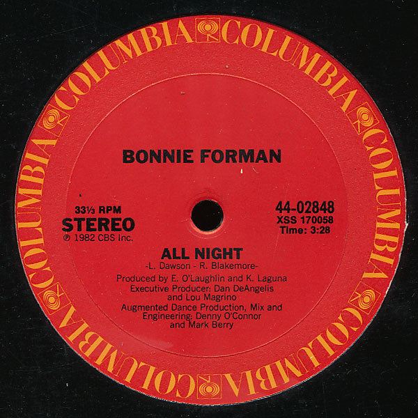 Bonnie Forman – All Night