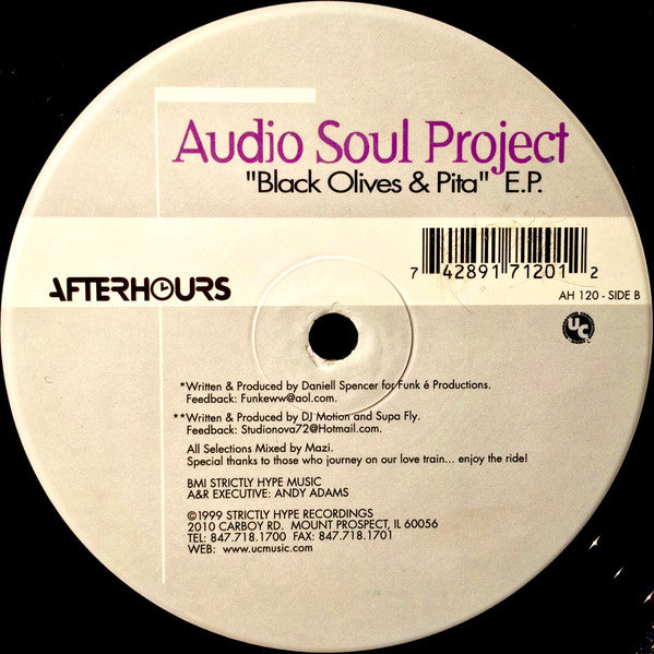 Audio Soul Project – Black Olives & Pita E.P.