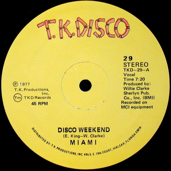 Miami - Disco Weekend / Come Dance With Me