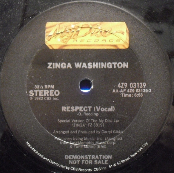 Zinga Washington – Respect