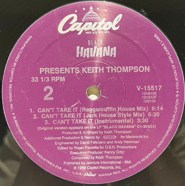 Keith Thompson - Can't Take It