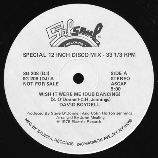 David Boydell – Wish It Were Me (Dub Dancing)