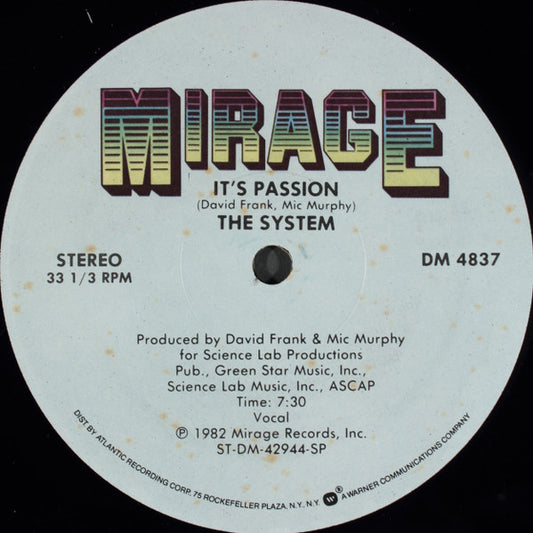 The System – It's Passion