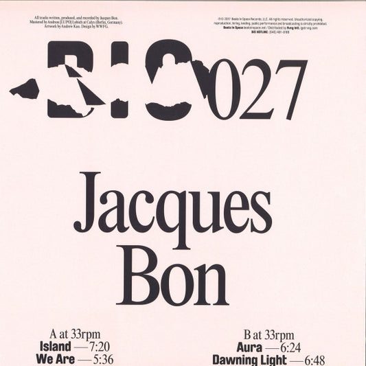 Jacques Bon – Dawning Light