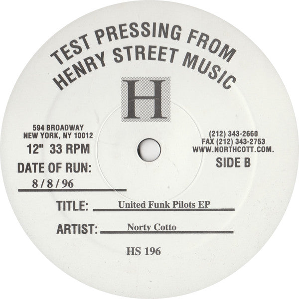 Norty Cotto – United Funk Pilots EP