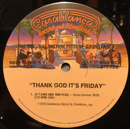 Various – Thank God It's Friday (The Original Motion Picture Soundtrack)