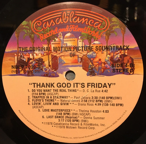 Various – Thank God It's Friday (The Original Motion Picture Soundtrack)