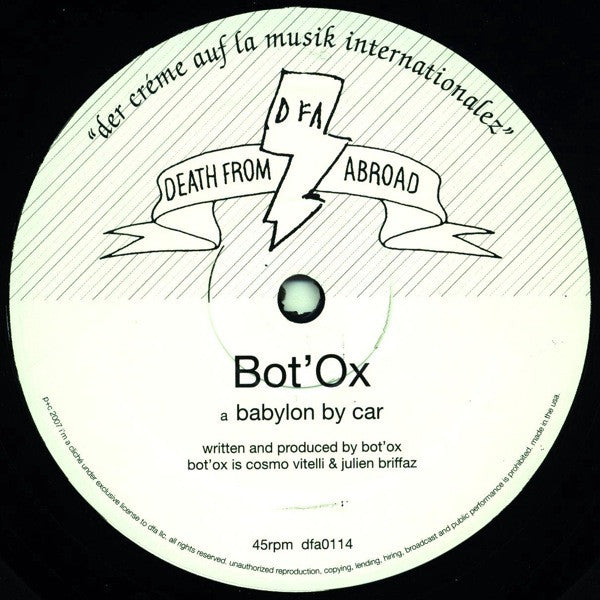 Bot'Ox – Babylon By Car