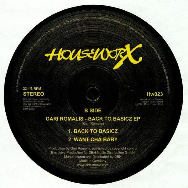 Gari Romalis – Back to Basicz EP