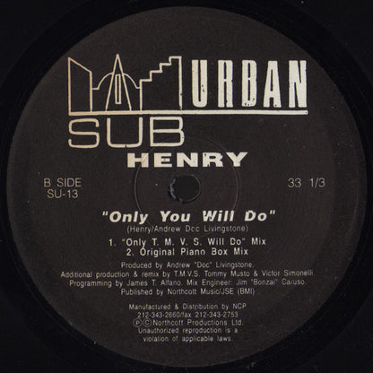 Henry – Only You Will Do