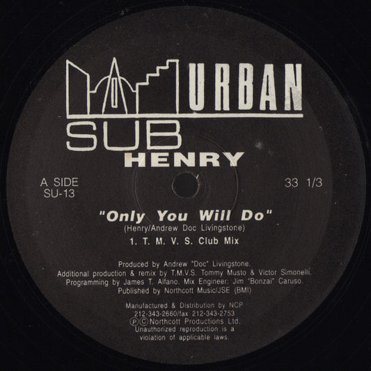 Henry - Only You Will Do