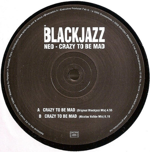 Neo – Crazy To Be Mad