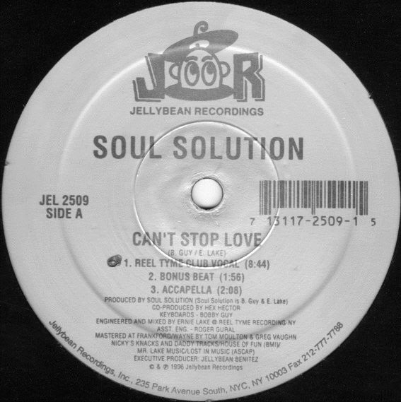 Soul Solution – Can't Stop Love