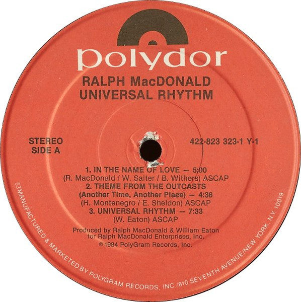 Ralph MacDonald – Universal Rhythm