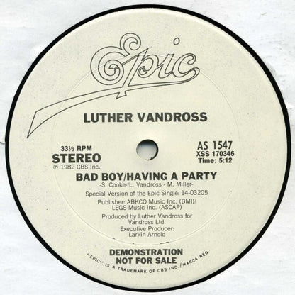 Luther Vandross – Bad Boy/Having A Party