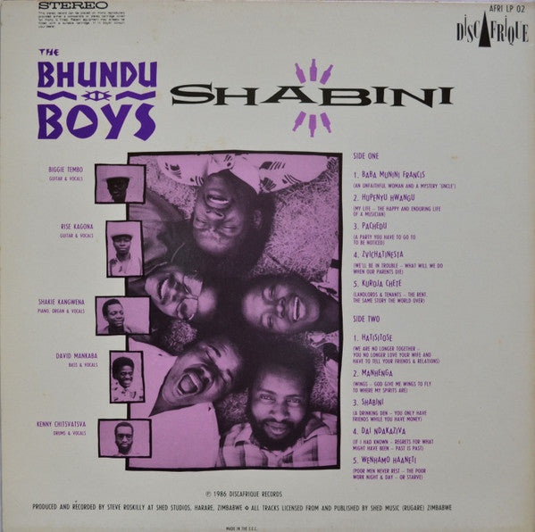 The Bhundu Boys – Shabini