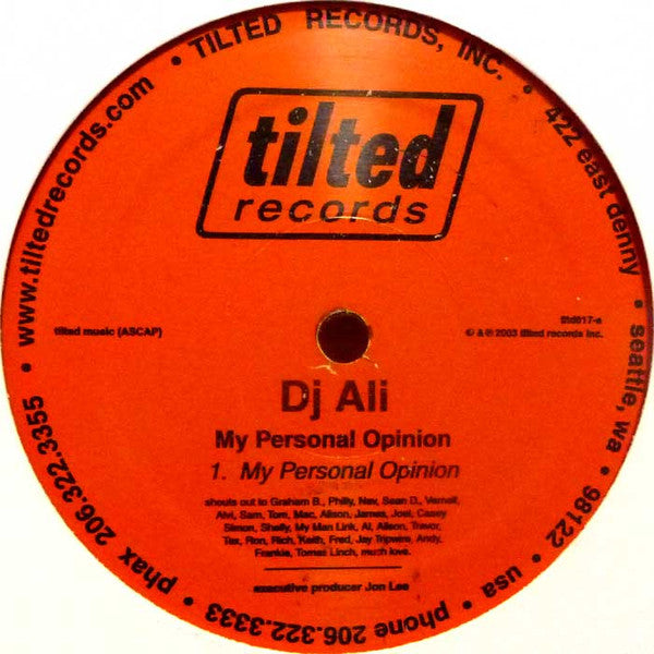 DJ Ali – My Personal Opinion