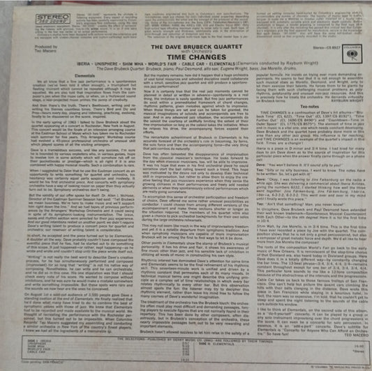 The Dave Brubeck Quartet – Time Changes