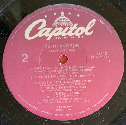 Keith Barrow – Just As I Am