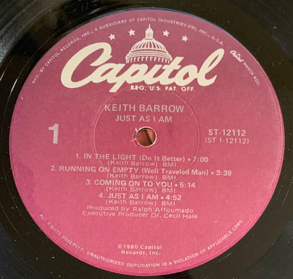 Keith Barrow – Just As I Am