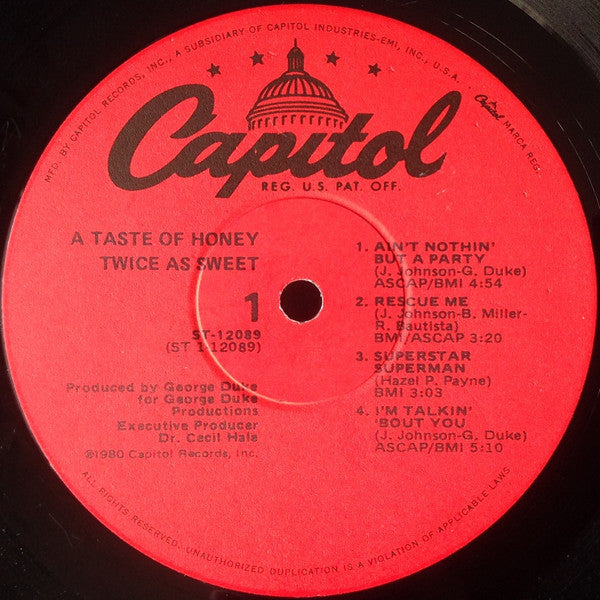 A Taste Of Honey – Twice As Sweet