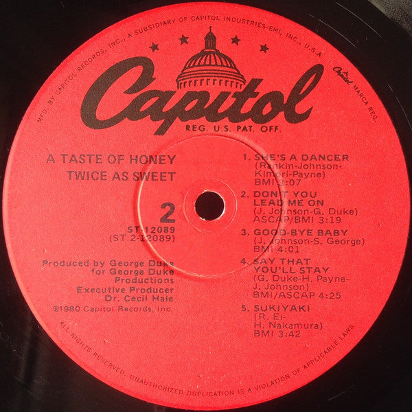 A Taste Of Honey – Twice As Sweet