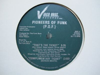 Pioneers Of Funk (P.O.F.) – That's The Ticket
