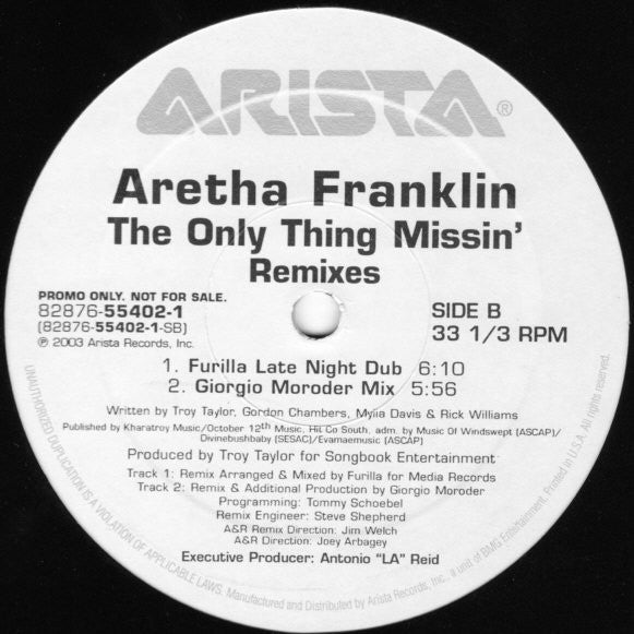 Aretha Franklin – The Only Thing Missin'