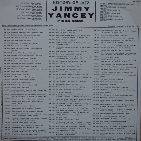 Jimmy Yancey – Piano Solos