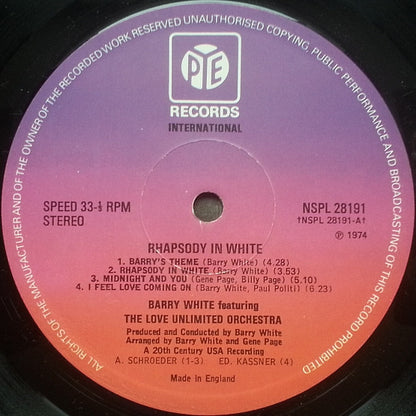 The Love Unlimited Orchestra – Rhapsody In White