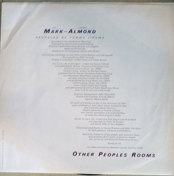 Mark-Almond – Other Peoples Rooms